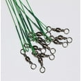 thumbnail image 3 of czcpp-20pcs Wire Leader Hook Rigs Baitholder Fishing Hook Nylon Coated Fishing Wire Leader with Swivel, 3 of 4