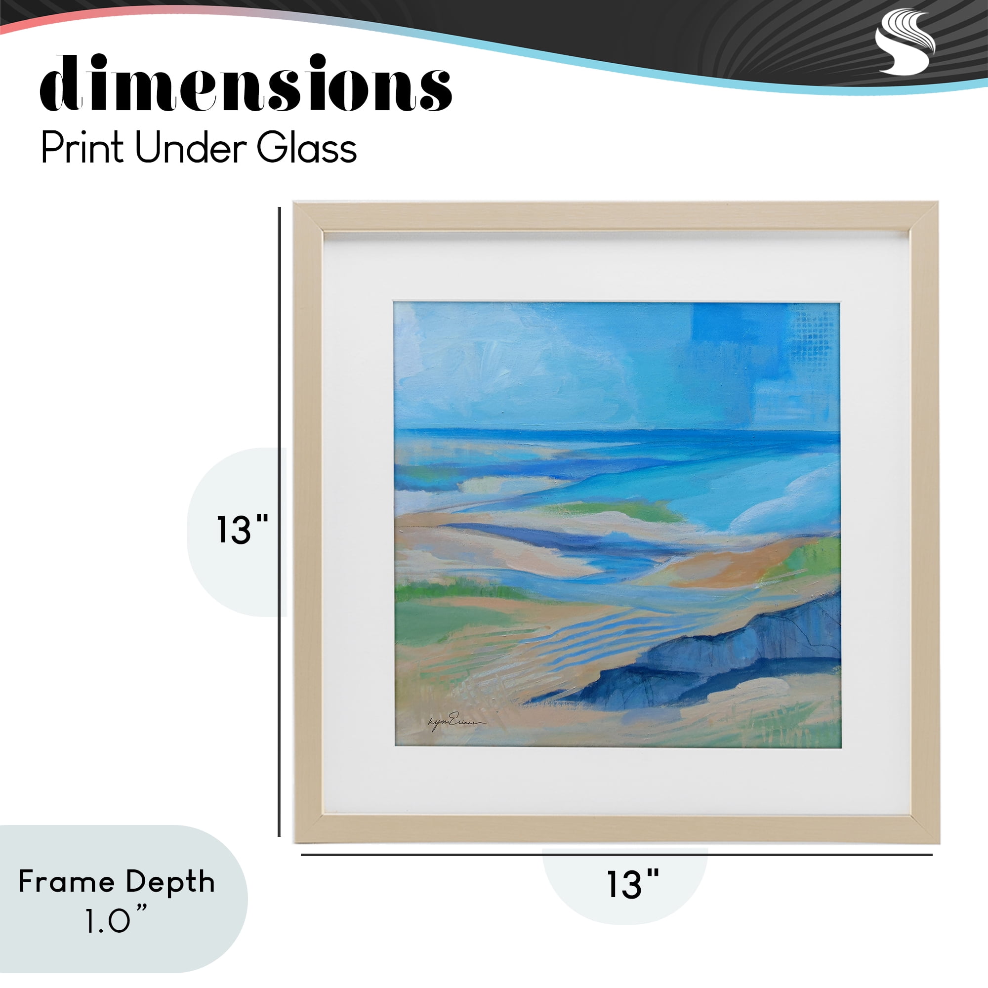 Stupell Industries After The Storm Beachscape Birch Framed Print Under Glass, design by Lynn Ericson Fine Art