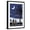 Black Frame, variant on Lake Michigan - Bonfire at Night Scene Art Print by Lantern Press, White Frame Wall Art, 21" x 29"