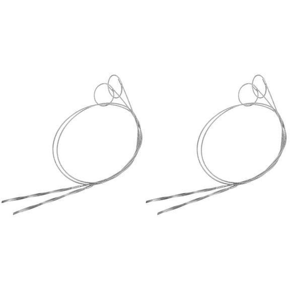 OUNONA 4 pcs Stainless Steel Skewers Roasting Skewers Camping Barbecue Skewers Roasted Meat Skewers