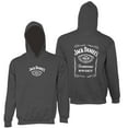 thumbnail image 1 of Jack Daniels Logo Bouteille Chandail à Capuchon Homme Charbon-Grand, 1 of 3