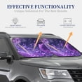 thumbnail image 4 of Sikiie Purple Bubble Abstract Art Print Foldable Car Windshield Sun Visor, Car Window Sunshade Suitable for Sedan, SUV and Truck Car Accessories-Small, 4 of 6