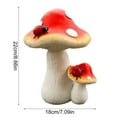 thumbnail image 2 of ​​Piwvid​​ Simulation Mushroom Statues, Fairy Garden Figurines, Resin Sculpture Set of 2 for Outdoor Patio, Yard Courtyard Garden Theme Decor, 2 of 2
