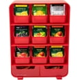 thumbnail image 5 of Mind Reader Tea Bag Organizer, Tea Station Organizer, Countertop Storage, Kitchen, Plastic, 26L x 8.3W x 34.9H cm, Red, 5 of 5