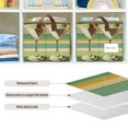 thumbnail image 4 of Yayeee Foldable Storage Basket for Shelves with Handles Set of 2 Waterproof Cloth Bins, Colorful Martini, 4 of 7