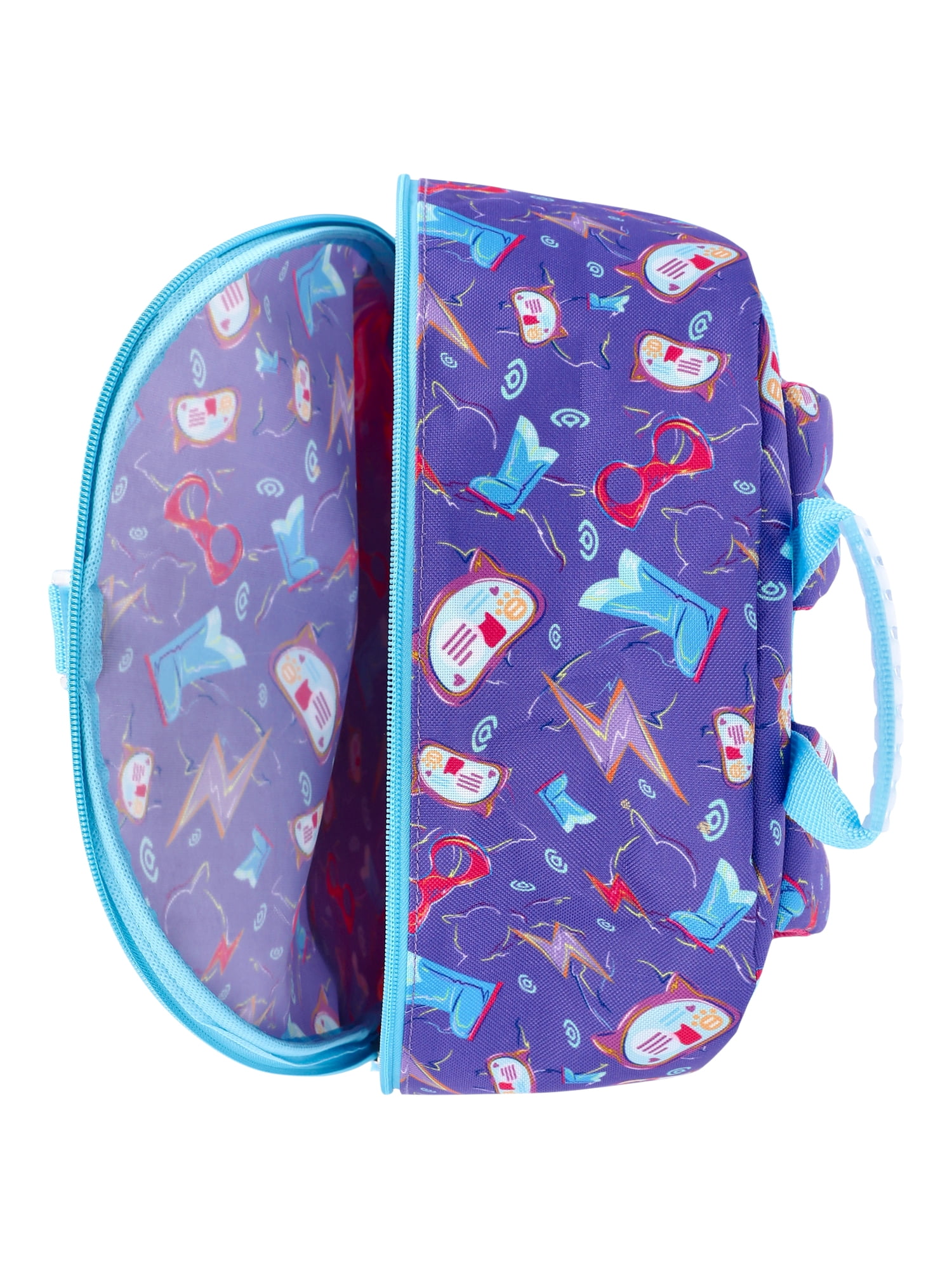 Disney Jr SuperKitties Toddler Girls 14" 4-Piece Backpack Set, Purple