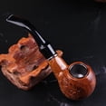 thumbnail image 3 of Creatividad Pipa de madera para tabaco, Pipa para fumar con soporte para pipa, Pipa creativa de madera para tabaco Bono Una bolsa para pipa Juego de pipas de resina tallada con soporte para pipas, ShuxiuWang 1327537033165, 3 of 5