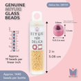 thumbnail image 3 of Miyuki Delica Seed Beads – Size 11/0 (1.6 mm), DB1131, Opaque Pear, 7.2 g, Approx. 1440 Beads, 3 of 7