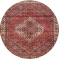thumbnail image 1 of Ahgly Company Indoor Round Traditional Light Copper Gold Medallion Area Rugs, 4' Round, 1 of 6