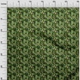 thumbnail image 3 of oneOone Georgette Viscose Forest Green Fabric Geometric Sewing Material Print Fabric By The Yard 42 Inch Wide, 3 of 4