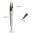 thumbnail image 2 of Uxcell Precision Ceramic Tweezer 5" Stainless Steel ESD Tweezers Anti-Static Pointed Head, 2 of 6