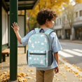 thumbnail image 6 of Unicorn and Star Blue Pattern 17" School Backpacks for Teens,Waterproof Oxford Fabric,S-Shape Padded Straps for School,Travel,Hiking,Camping, 6 of 6