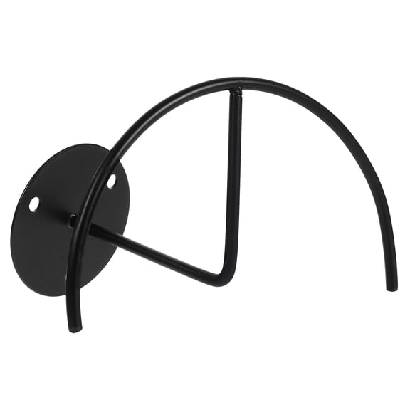 Raindrops Black Carbon Steel Wall-Mounted Bike Bracket, Heavy Duty Metal Holder 12.5 x 8.3 Inches for Secure Bike Storage
