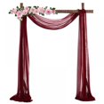 thumbnail image 1 of White Wedding Curtains Arch Draping Fabric Ceremony Backdrop Decorations, 1 of 5