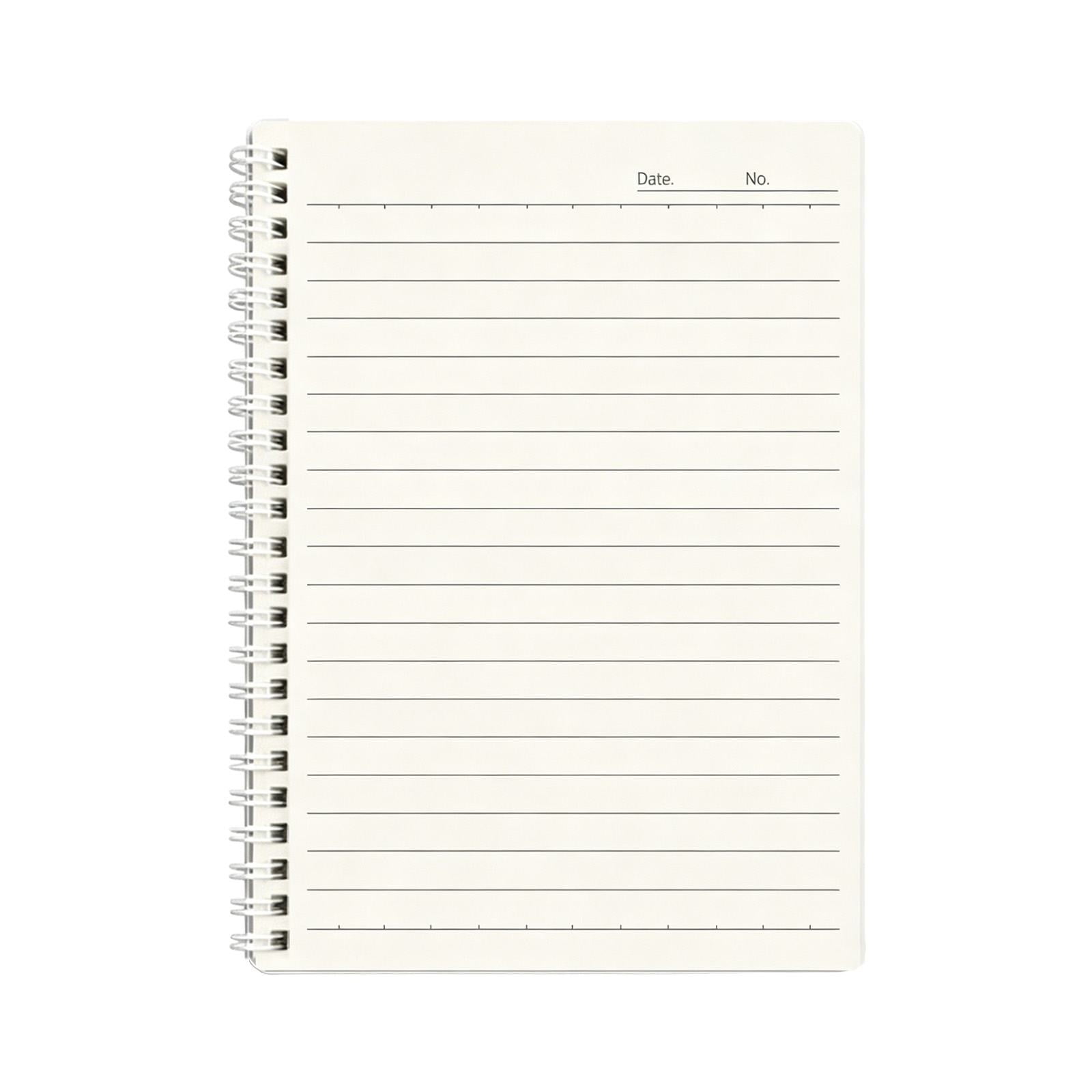 A5 Spiral Notebook 60 Sheets Lined Wirebound Business Notebook for Office Thick Paper Writing Notebook Double Wire Binding Journal Notebook for Work Premium Lined Spiral Notepad for Business
