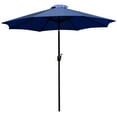 thumbnail image 2 of BizChair Navy 9 FT Round Umbrella with 1.5" Diameter Aluminum Pole with Crank and Tilt Function, 2 of 12