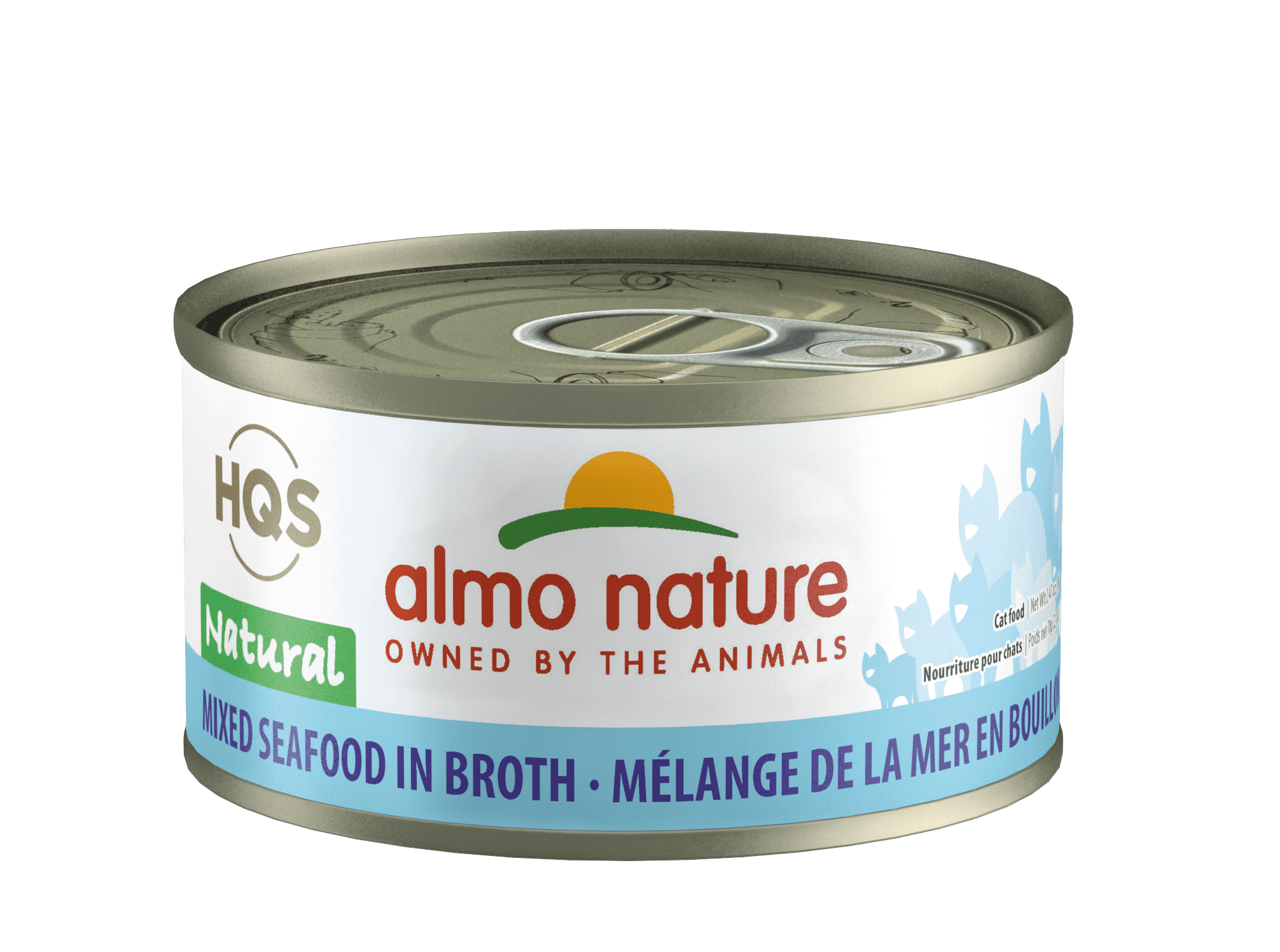 (24 Pack) Almo Nature HQS Natural Mixed Seafood in broth Grain Free Wet
