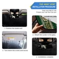 thumbnail image 5 of Iauyy Foldable Windshield Sun Shade for Cars, Interior Sun Protection for car UV Protection for Sedan/SUV/Truck, (S/M/L) Indian Green and Gold Pattern, 5 of 8