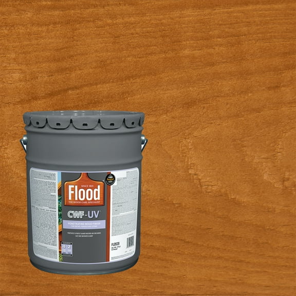 Flood 5 Gallons Cedar Transparent CWF-UV Exterior Wood Stain