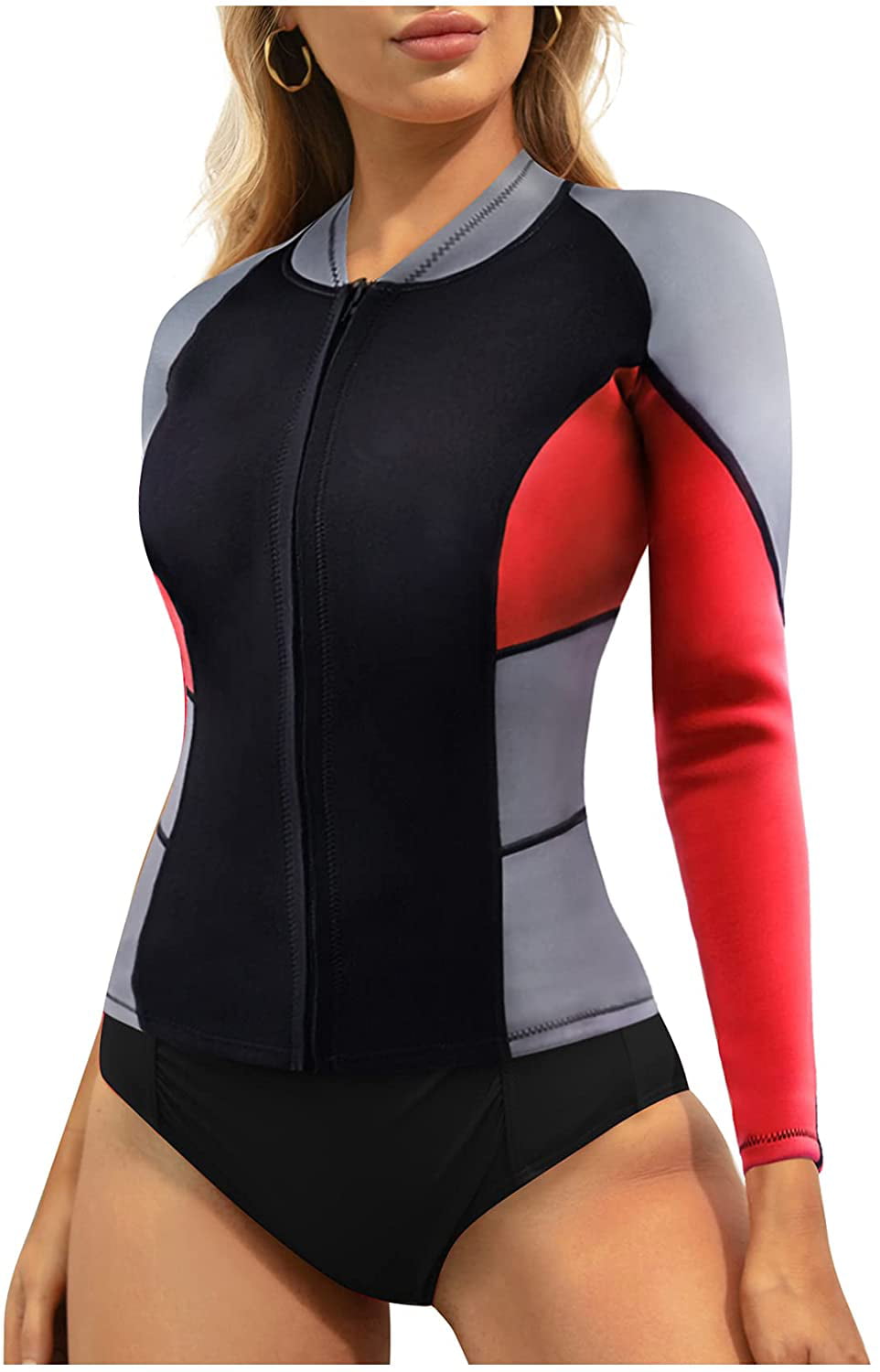 Details about   Wetsuit Swimwear Tops Warm Bodysuit Comfortable Long Sleeve Protection 
