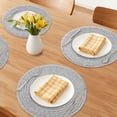 thumbnail image 2 of Unique Bargains Set of 6 Farmhouse Woven Placemats for Dining Table Decor Gray, 2 of 6