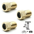 thumbnail image 5 of Adaptador de válvula de bicicleta de 3 piezas DV y SV (válvula Dunlop y francesa) a AV (válvula de automóvil) con anillo, 5 of 5