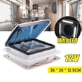 thumbnail image 3 of Ventilateur de Ventilation RV 12 V, Accessoires de Caravane, Contrôle Manuel, Monté sur Toit pour Remorque de Véhicule Récréatif 11 Pouces, Outil RV, 3 of 7