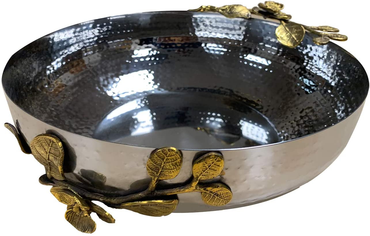 Decozen Large Serving Bowl Textured Base for Fruits Snacks