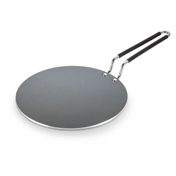Tramontina Utsava 10.5 in. Ceramic-Coated Non-Stick Stainless Steel Concave Tawa