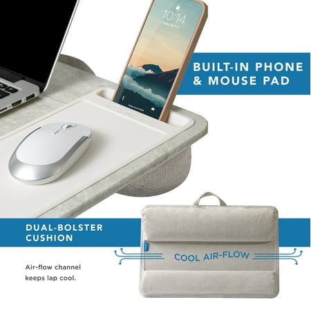 LapGear - Home Office Pro Lap Desk (Fits up to 15" Laptop) - Taj Mahal Marble