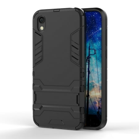 Shockproof PC + TPU Case for Huawei Honor 8S, with Holder