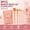pink, variant on 9PCS Makeup Brush Set with Travel Case, 8-Piece Ivory White Face & Eye Makeup Brushes, Soft Synthetic Bristles Cosmetic Brush Kit for Foundation, Powder, Blending, Eyeshadow and Lip Makeup
