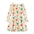 thumbnail image 5 of DISNIMO Christmas Reindeer Dress for Girls Size 13-14 Long Sleeve Dresses Kids Girl Dress Children Skater Dress Girls Winter Long Sleeve Dresses for Children Teen Dress Casual Girls Polyester Dress, 5 of 6