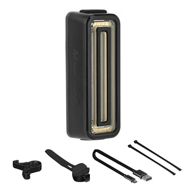 Wosthever Luz trasera de bicicleta ABS, pantalla de alimentación, alta transparencia, IPX6, resistente al agua, recargable, con sensor de freno Ciclismo SEEMEE 100 Wosthever OD002948-02B