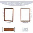 thumbnail image 2 of Wooden Shadow Box Frame Dried Flowers Display Frame Deep Picture Photo Postcard Showing Specimen Frame DIY Crafts Tabletop Decor for Anniversary Wedding Graduation Travel 7.9x11.9x2.3 Inch, 2 of 9