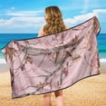 thumbnail image 5 of Bulopur Hunting Front Car Seat Towel for Women Pink Camo Breathable Sweat Carseat Protector with Storage Bag for Camping Soft Athletic Towel Fit SUV Sedan Truck 1pcs, 5 of 8