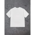 thumbnail image 2 of Casual Simple Hip-Hop Fingerprint & Portrait Print Loose Round Neck Short Sleeve T-Shirt  | Three colors  S-5XL SIZE, 2 of 5