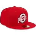 thumbnail image 3 of Men's New Era Scarlet Ohio State Buckeyes 59FIFTY Fitted Hat, 3 of 6