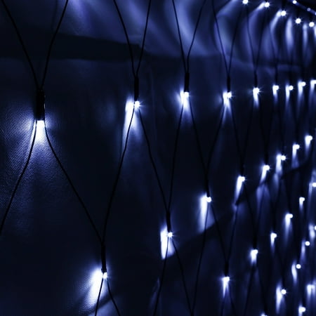 Led Net Lights - TORCHSTAR 9.84ft x 6.56ft Christams Net Lights, 204 LEDs Daylight