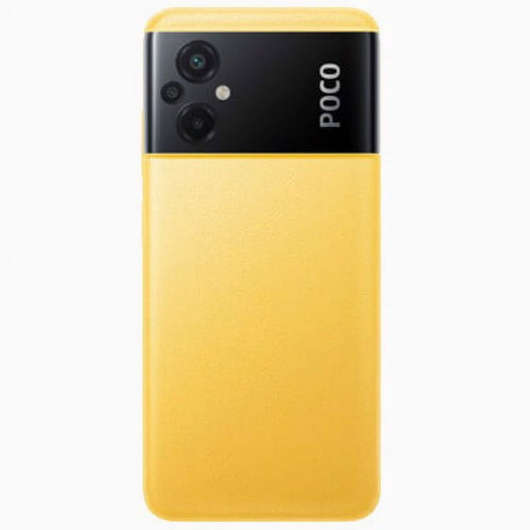 Xiaomi Poco M5 4G LTE GSM (128GB + 6GB) 50MP Triple Camera 6.58 Octa Core  (for Tmobile/Metro/Mint/Tello in US Market and Global) Global Unlocked  (Yellow 
