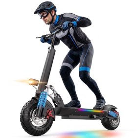 ASKGO 1200W Peak off road Electric Scooter with Seat, 48V 15Ah Foldable E-Scooter Up to 30MPH &35-45 Miles, 3Speed Foldable Seat,10" All Terrain Tire UL2272