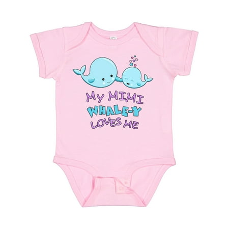 

Inktastic My Mimi Whale-y Loves Me Gift Baby Boy or Baby Girl Bodysuit