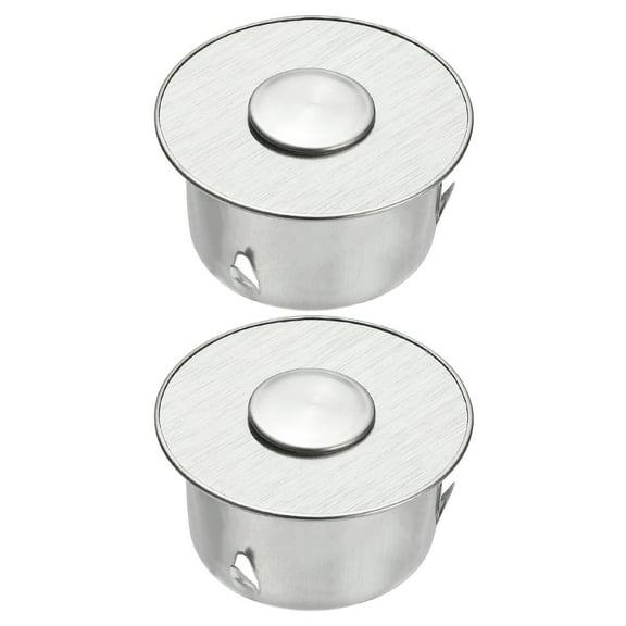 Uxcell Chimney Hole Cap, 2 Pcs 75mm(3") Tightness Adjustable Round Stainless Steel Flue Hole Cover Stove Pipe Cap Pipe Cover with Removable Hole Cap for Kitchen Balcony Sewer,Silver Tone