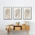 thumbnail image 6 of Greek Busts IV - Framed Premium Gallery Wrapped Canvas L Frame 3 Piece Set - Ready to Hang, 6 of 9