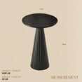 thumbnail image 3 of Open Box COZAYH Pedestal Drink Round Martini Table for Living Rooms or Bedrooms, 3 of 9