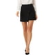 thumbnail image 1 of Falda Cruzada Asimétrica Allegra K Para Mujer Elástica de Oficina Negro XS, 1 of 6