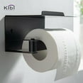 thumbnail image 5 of Kibi USA Bathroom Hardware Accessory Wall Mounted Toilet Paper Holder with Shelf Chrome Chrome Finish, 5 of 5