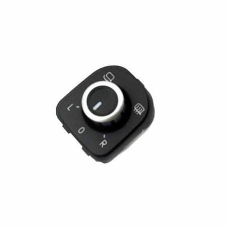 Side View Mirror Switch Car Side View Mirror Rear View Mirror Switch Knob for Volkswagen Jetta Golf Passat MK5 06-11 ()