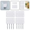 thumbnail image 3 of Lefu 4pcs Replacement Hinges For Igloo Cooler Box White Plastic Hinges With Screws, 3 of 10