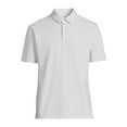 thumbnail image 6 of Free Assembly Men's Banker Stripe Polo Shirt with Short Sleeves, Sizes S-XXXL, 6 of 7